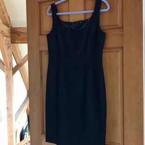 Eli Tahari Sleeveless Sheath Dark Ink Blue Dress